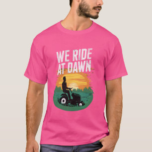 Camiseta Homens Pai Engraçado Cuidado com o Jardim Cortar G