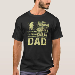 Camiseta Homens Patrióticos Para Peixes Meus Companheiros d