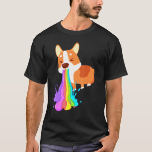 Camiseta Homens Pembroke Vomitando Galês Pembroke Vomitando