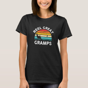 Camiseta Homens Pescadores Carretel Grande Avô Pesca Vintag