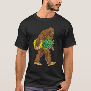 Camiseta Homens Pineanacs Homens Mulheres Sasquatch Pé Trop