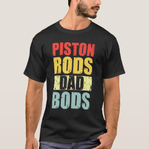 Camiseta Homens Pistões Hastes E Corpos De Pai Mecânico De 