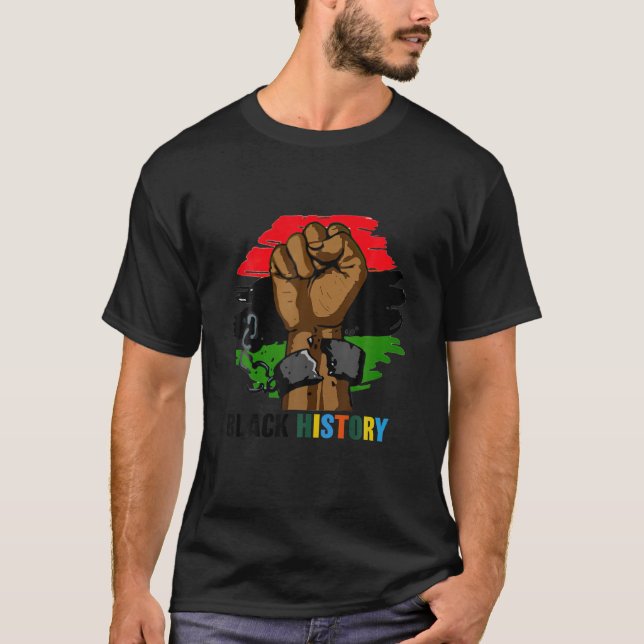 Camiseta Homens Presentes do Mês da História Negra (Frente)