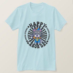 Camiseta Homens Presentes no Dia do Trabalhador da União Fo