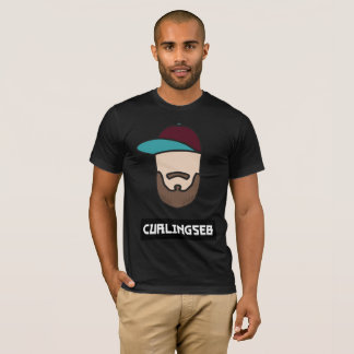 Camiseta Homens pretos do t-shirt de Curlingseb