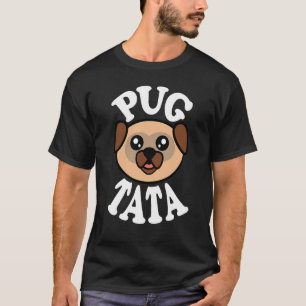 Camiseta Homens Pug Fofo Tata