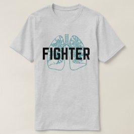 Camiseta Homens pulmonars do lutador azuis