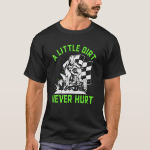 Camiseta Homens Quad Corrida Terra Atv Piloto Terra Nunca F