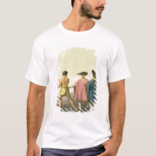 Camiseta Homens que vestem Ponchos cerimoniais em Santiago,