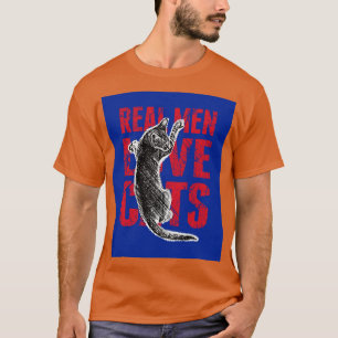 Camiseta Homens Reais Adoram Gatos