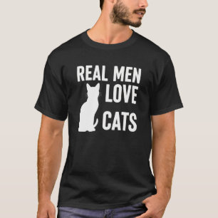 Camiseta HOMENS REAIS ADORAM GATOS, gato preto giro signifi