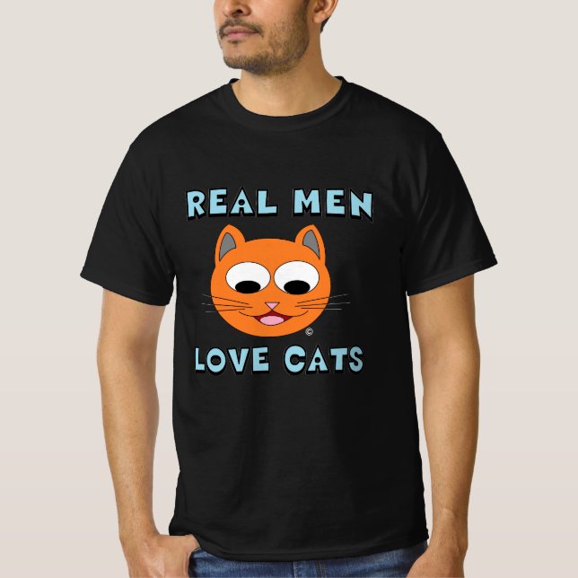 Camiseta HOMENS REAIS ADORAM GATOS Gatos (Frente)