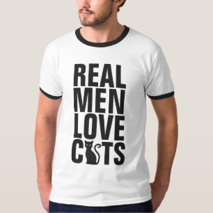 Camiseta HOMENS REAIS ADORAM GATOS T-Shirts
