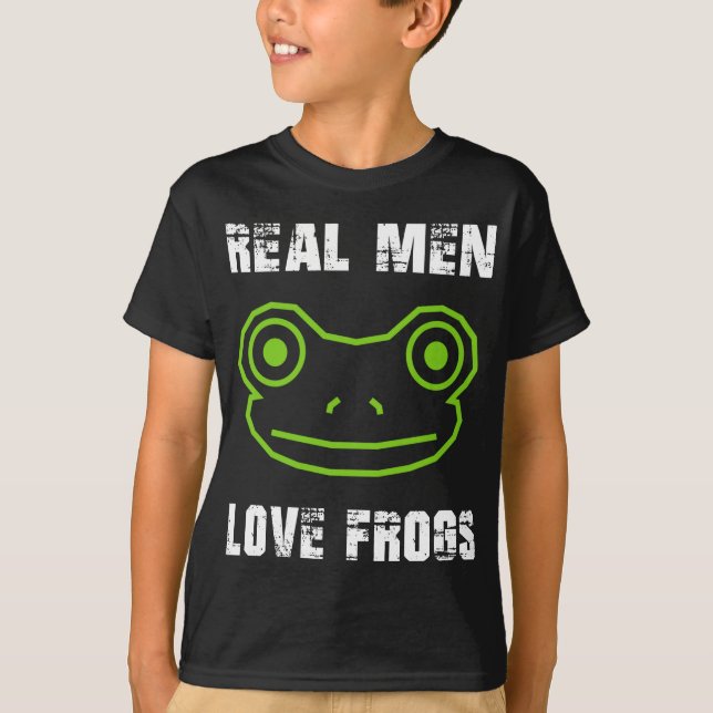 Camiseta Homens Reais Adoram Sapos (Frente)