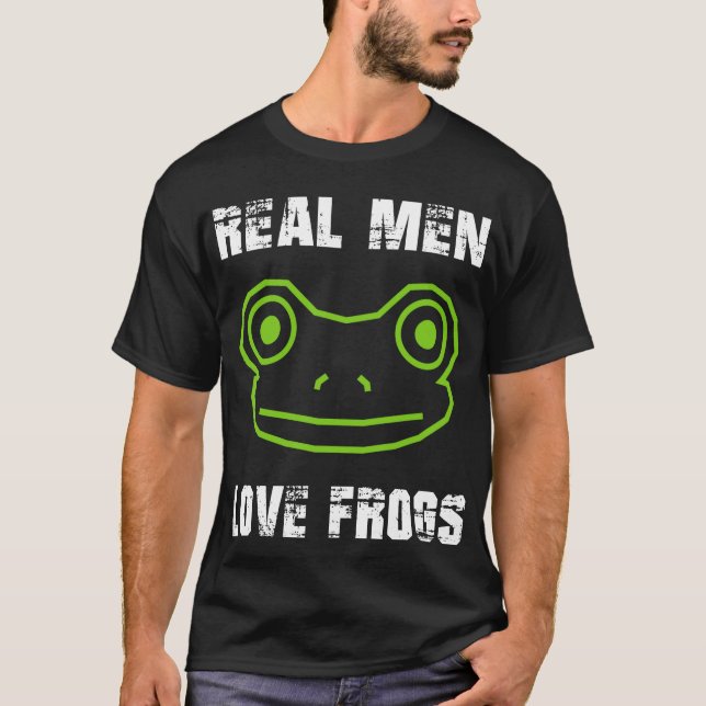 Camiseta Homens Reais Adoram Sapos (Frente)