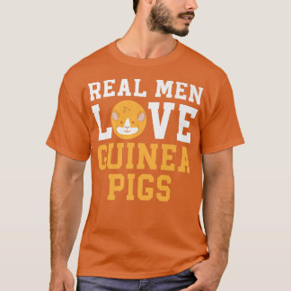 Camiseta Homens Reais Adoram Suínos Rodent Pet Cavy Animal 