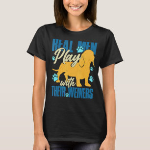 Camiseta Homens Reais Brincam Com Seus Cachorros Legal