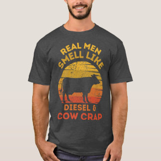 Camiseta Homens Reais Cheiram A Gasóleo e Ventiladores De V