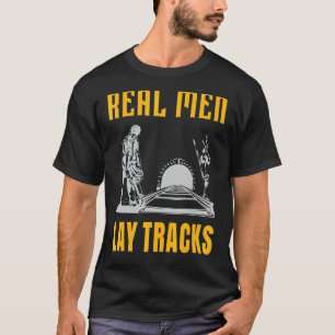 Camiseta Homens reais colocam trilhas na plataforma Track B
