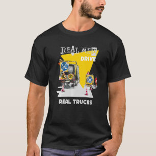 Camiseta Homens Reais Conduzem Caminhões Reais Operadores D
