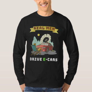 Camiseta Homens Reais Dirigem Automóveis E Melhoram O Mundo