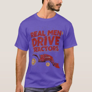 Camiseta Homens Reais Dirigem Fazendedores De Tratores