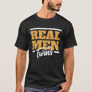 Camiseta Homens Reais do Casal Gemidos Homens Verdadeiros
