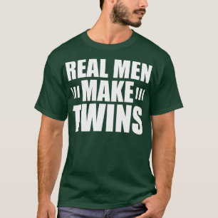 Camiseta Homens Reais Fazem Gêmeos