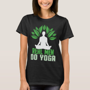Camiseta Homens Reais Fazem Yoga Green