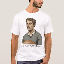 Camiseta Homens Reais Jogam Rugby - Unisex Rugby T-Shirt
