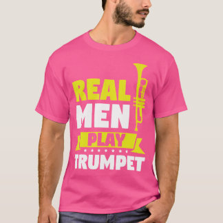 Camiseta Homens Reais Jogam Trompete