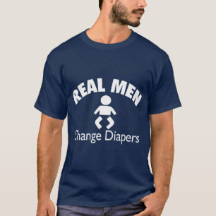 Camiseta Homens Reais Mudam Fraldas