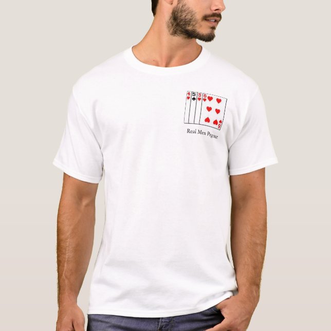 Camiseta Homens reais Pegout (Frente)
