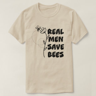 Camiseta HOMENS REAIS SALVAR ABELHAS Conservação Auricult