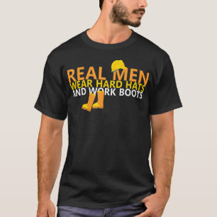 Camiseta Homens Reais Vestem Óculos Duros Trabalham Para Co