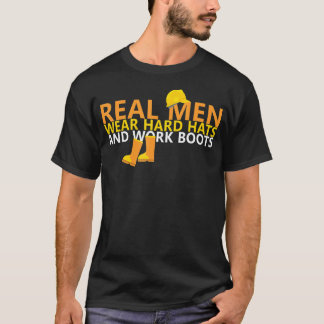 Camiseta Homens Reais Vestem Óculos Duros Trabalham Para Co
