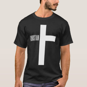 Camiseta Homens Religiosos Mulheres Cruz Cristã Moda