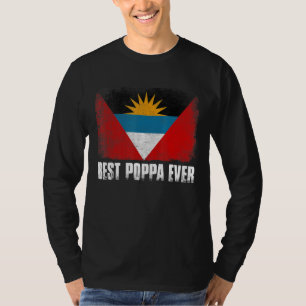 Camiseta Homens Retro Antígua E Barbuda Sinalizador Melhor