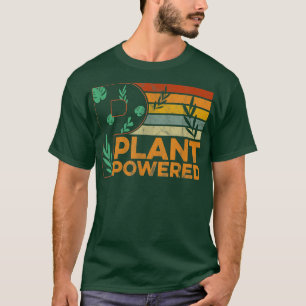 Camiseta Homens Retro Vegetais Baseados em Plantas Mulheres