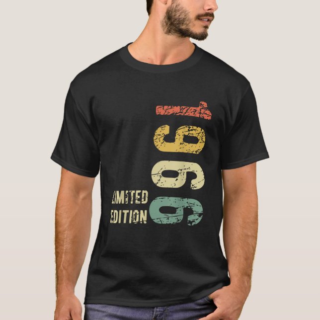 Camiseta Homens Retro Vintage Gift Nascer em 1966 (Frente)
