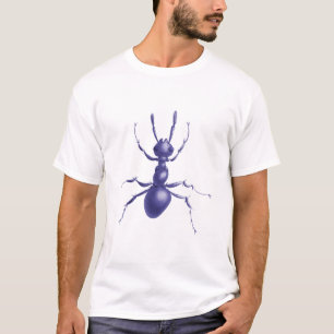 Camiseta Homens roxos tirados da formiga