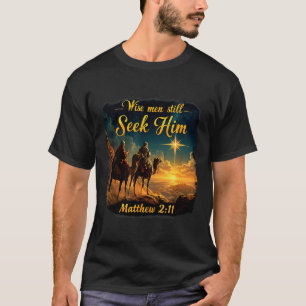 Camiseta Homens Sábios Vintage Ainda O Procuram Jesus 3 Rei