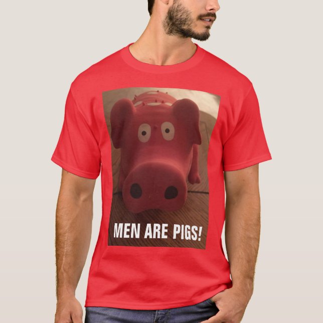 CAMISETA HOMENS SÃO SUÍNOS! (Frente)