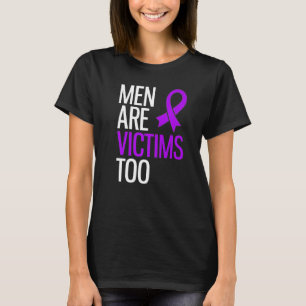 Camiseta Homens São Vítimas Do Abuso Narcisista À Violência