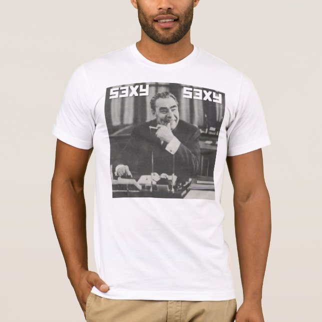 Camiseta Homens "sexy" de Brezhnev (Frente)