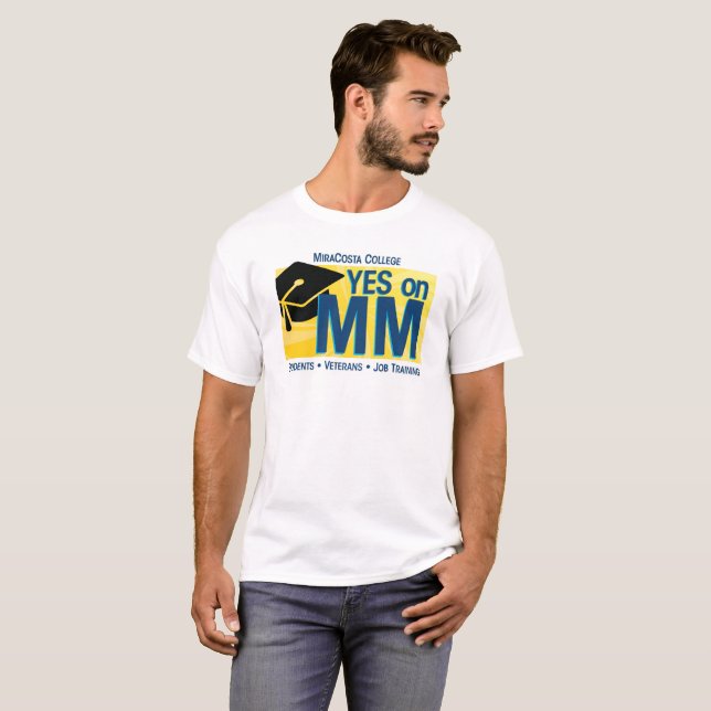 Camiseta Homens sim no milímetro para o t-shirt de (Frente Completa)