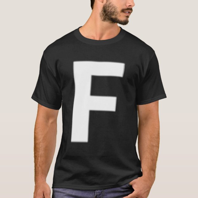 Camiseta Homens: Simples E Simples Letras Al (Frente)