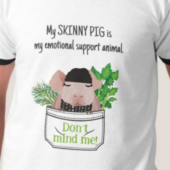 Camiseta Homens Skinny Pig-T-Shirt (Criador carregado)