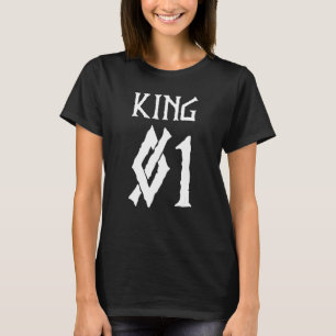 Camiseta Homens Sócios do Mens Viking King Valhalla Partner