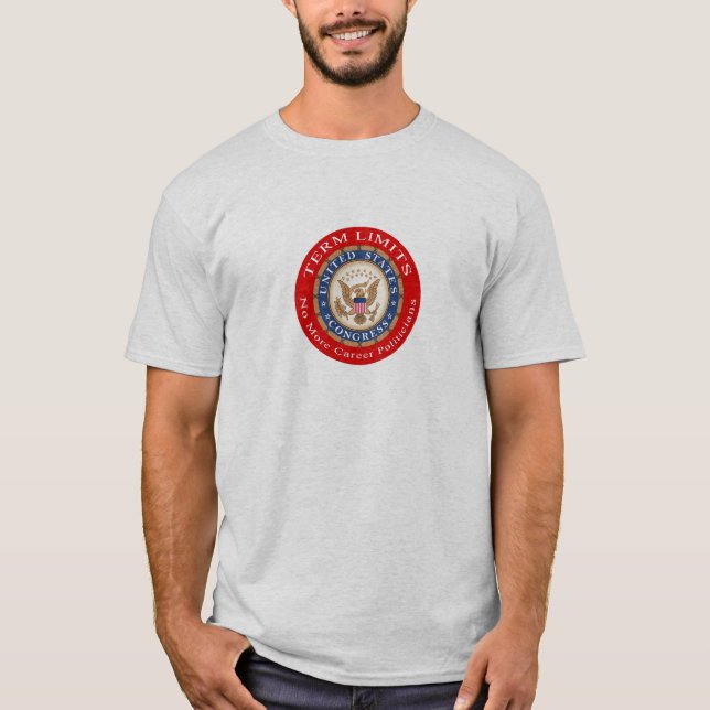 Camiseta Homens T dos limites de mandato (Frente)